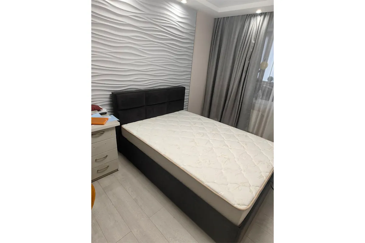 Кровать Стелла c подъемным механизмом 160х200 Тип 1 (Велюр/Графит)