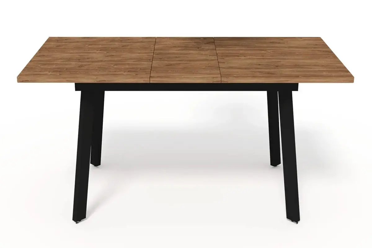 Стол обеденный Канзас 1200 (вставка 320) (Дуб Кунео Egger / Металл черный)