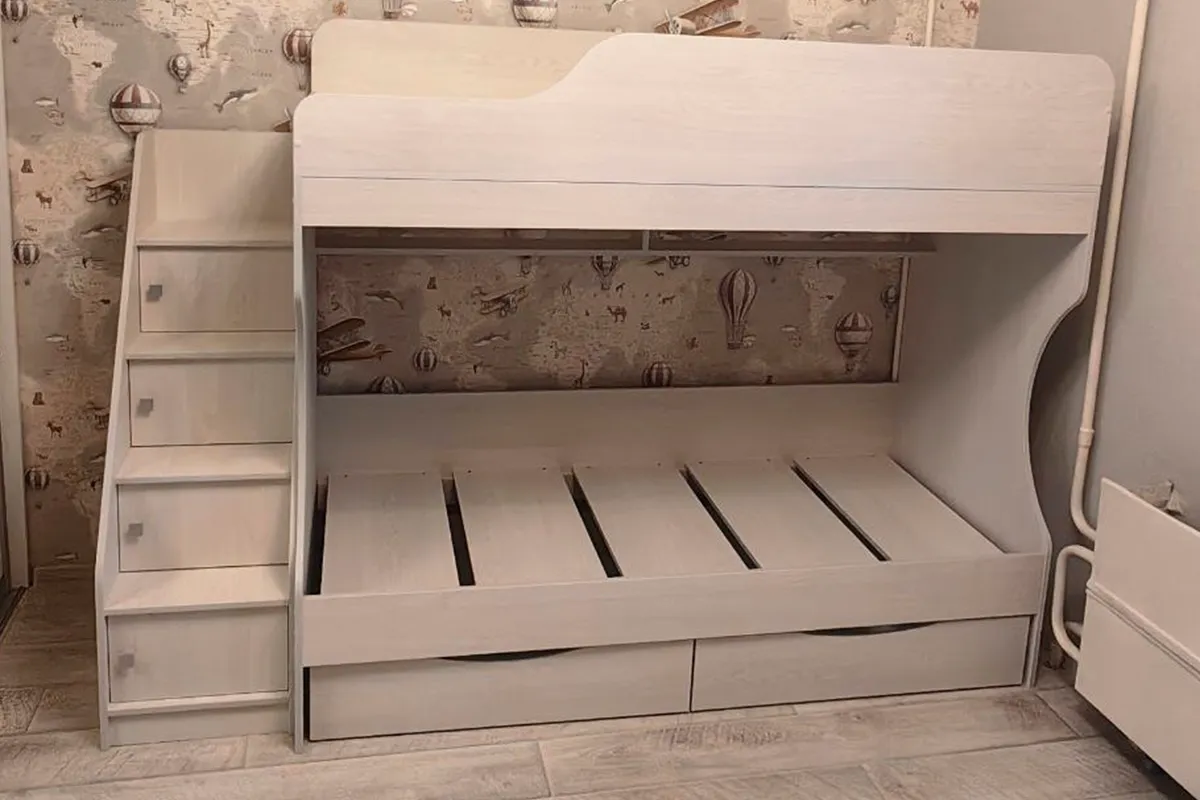 Кровать двухъярусная Каприз-22 (Анкор белый)