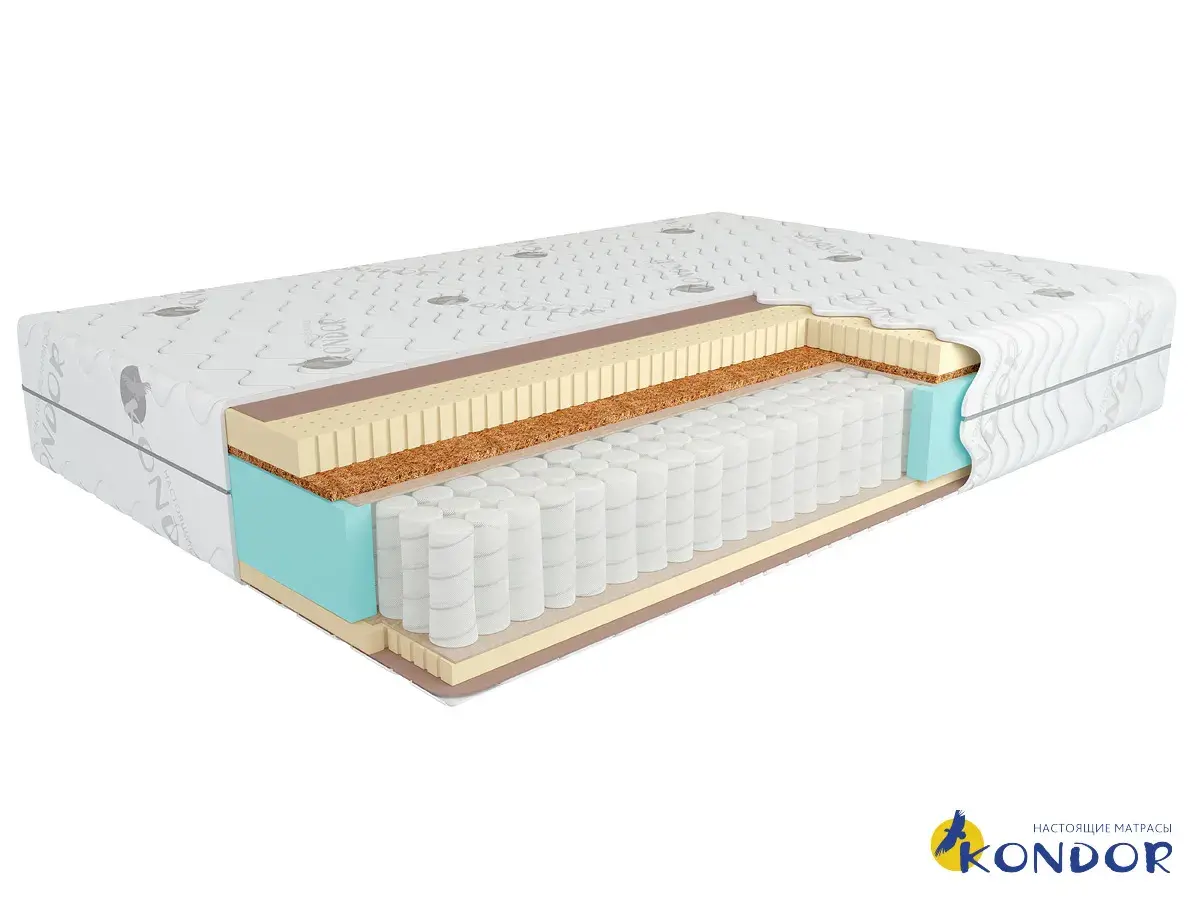Матрас Kondor Bora-3 Medio 90х200х22 трикотаж Матрас Kondor Bora-3 Medio 90х200х22 трикотаж