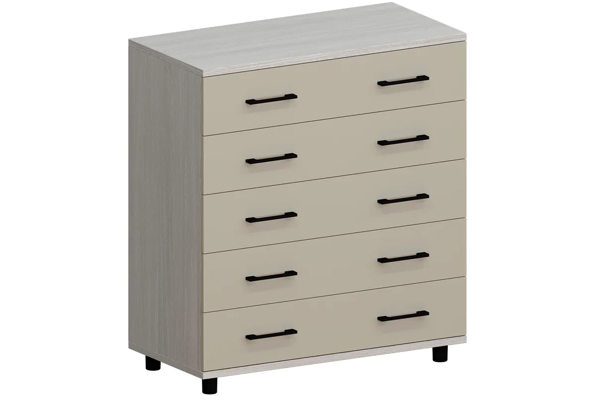 Комод КМ-5021-СЯ-КМ (Снежный Ясень / Кашемир Матовый)