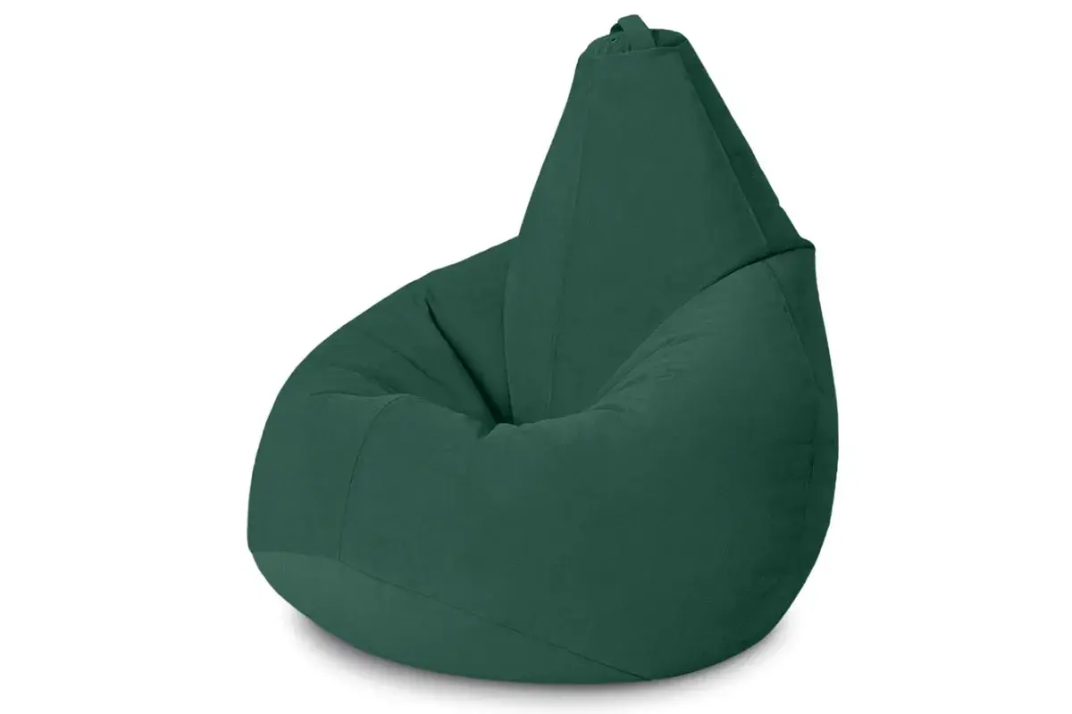 Кресло-мешок Груша Стандарт 3XL (Велюр / Темный изумруд)