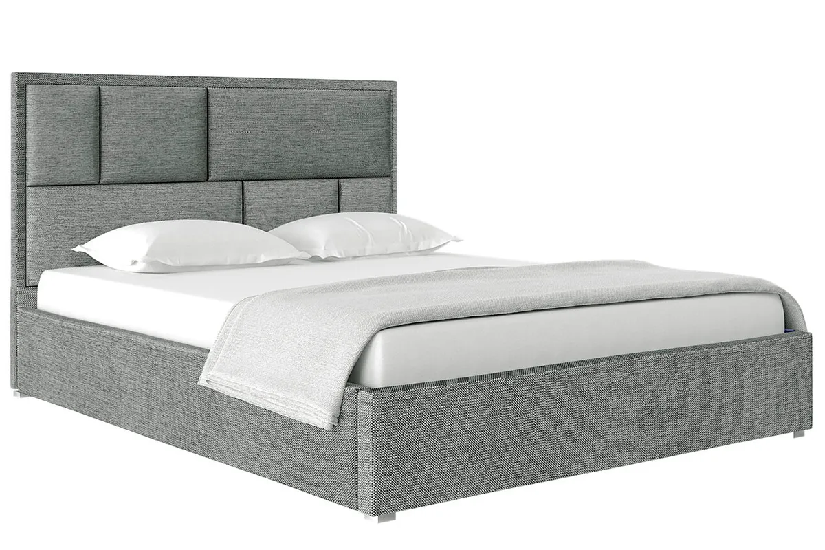 Кровать Madison с ПМ 140х200 (Рогожка / Серая) 72306323