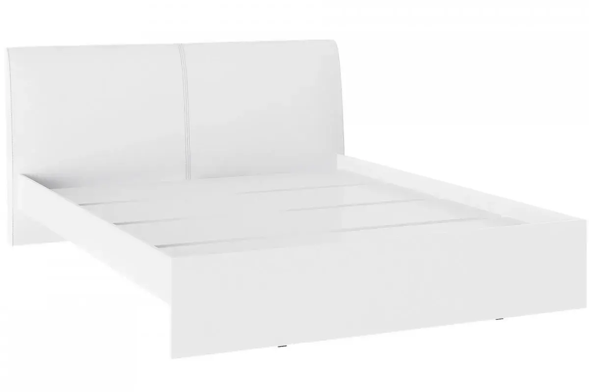 Кровать Доминика 160х200 (Белый/кожзам белый)