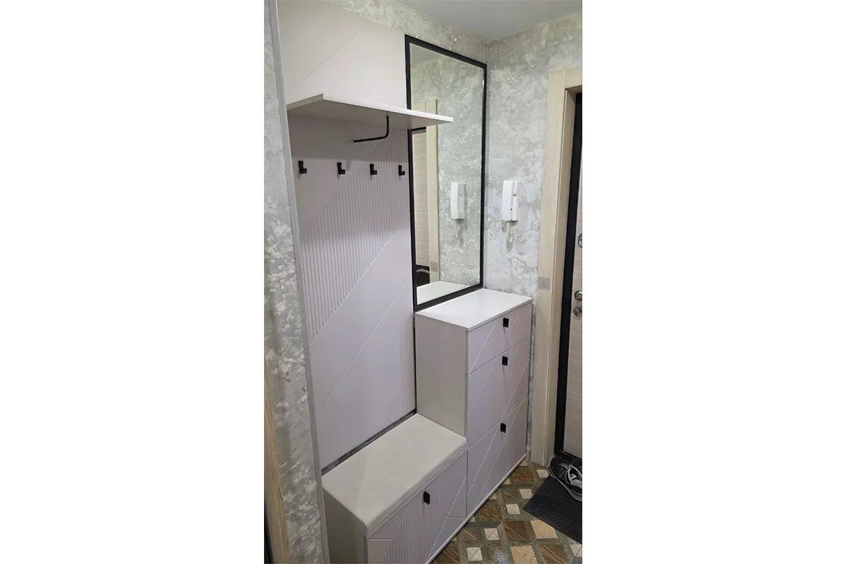 Тумба с дв. и ящиком Кашемир (Кашемир/Сантьяго)