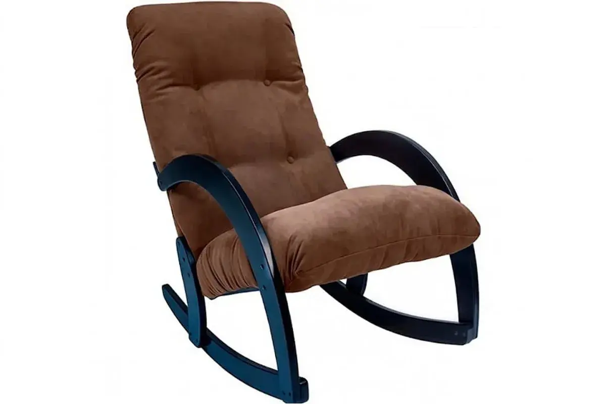 Кресло-качалка Консул без мягких элементов на подлокотниках (1кор /  67) (Verona Brown / Венге)