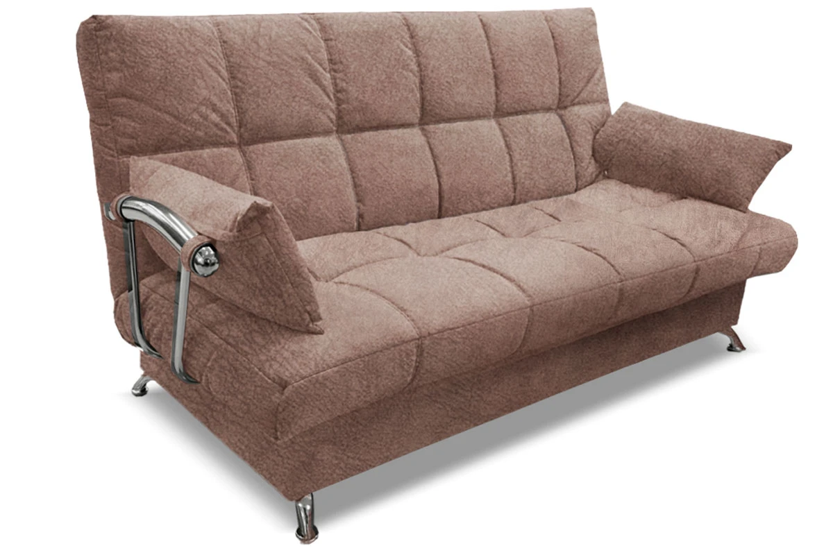 Диван-кровать Финка с хром. бок. "Регина-45.2" Блисс 07 Серо-коричневый