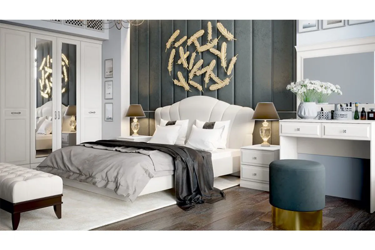 Сабрина ТД-307.01.01 Кровать с мягкой спинкой (1600)