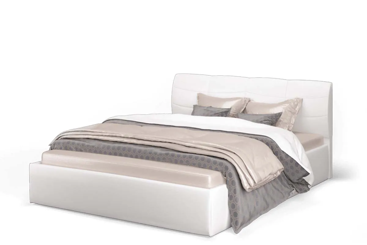 Кровать Ривьера с подъемным механизмом (Vega White) 140х200
