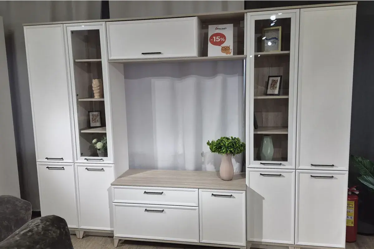 Гостиная Aurelio (Белый/Блеквуд Сатиновый)