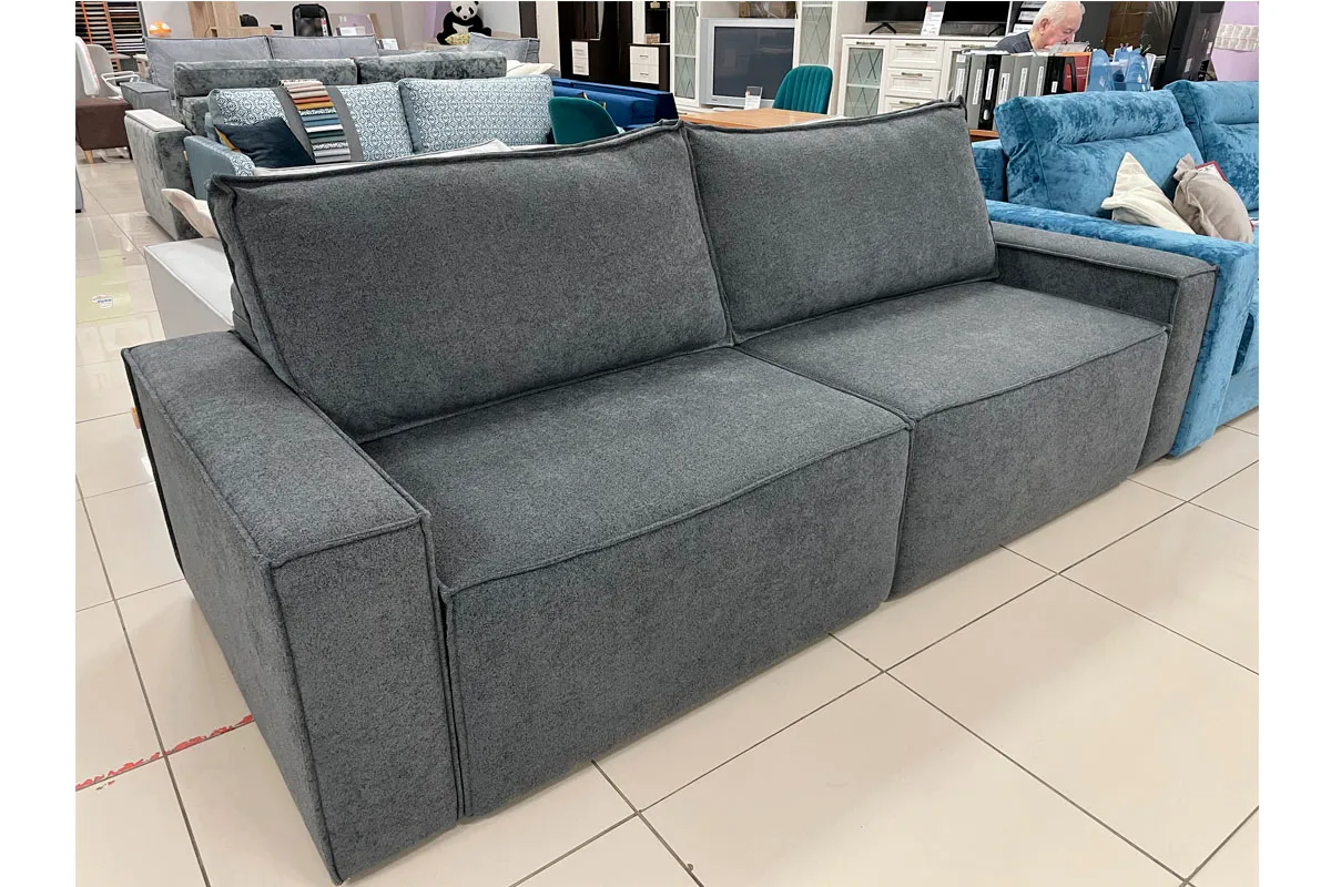 Диван Brick-3 S (Набивные подушки/Вывернутый) Гунин 2217/29