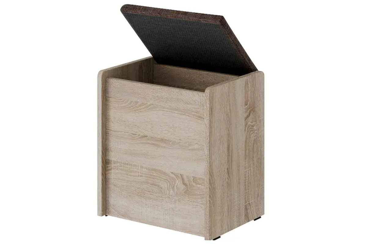 Пуф Чикаго Тип 1 (Дуб сонома / Ткань коричневая)