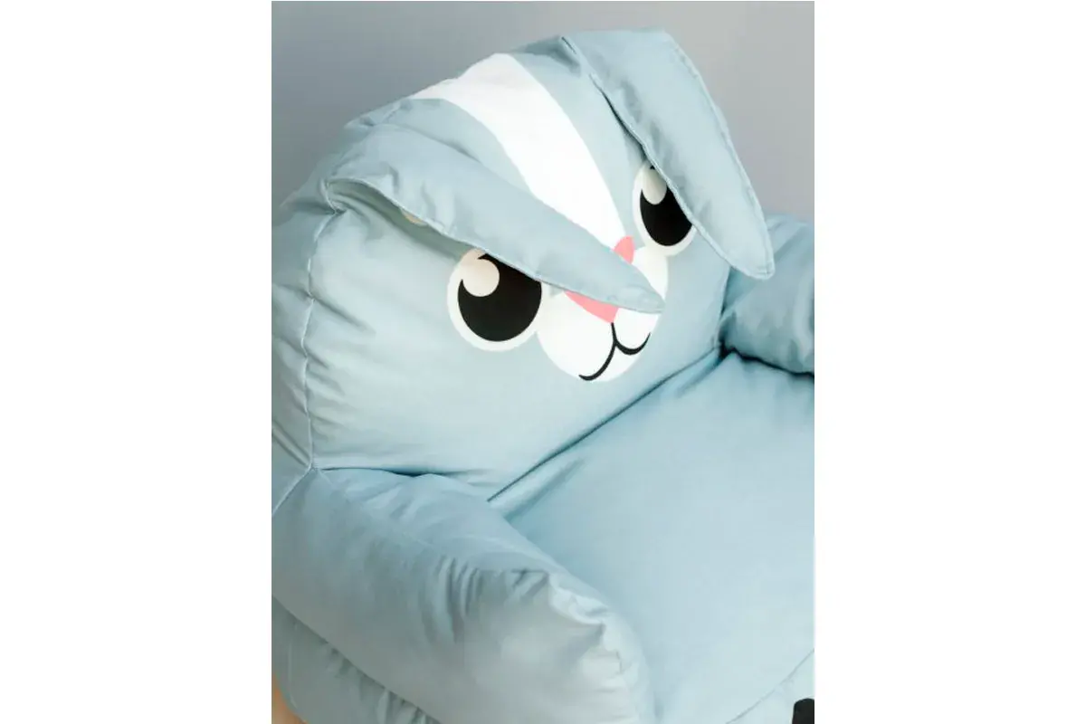 Пуфик Зайчик S Голубой