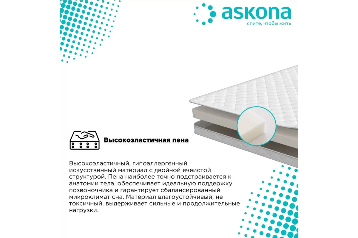 Матрас Askona Trend Mini 140х200 жаккард