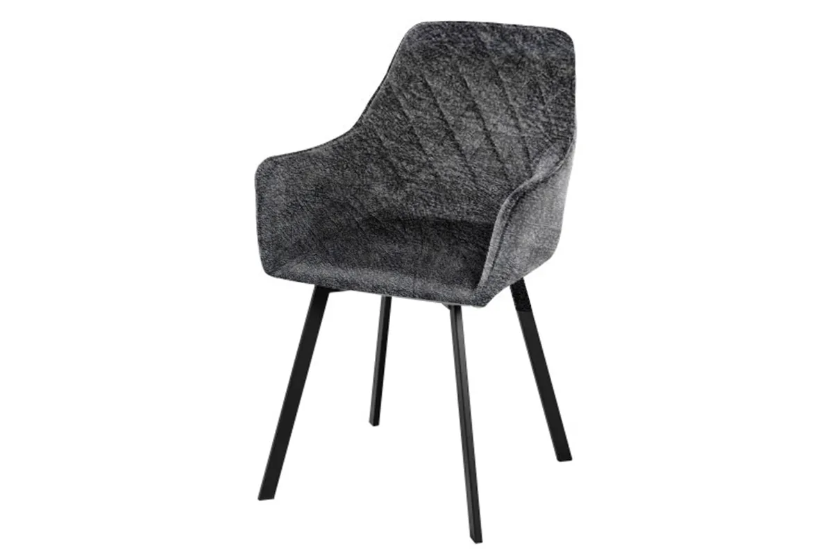 Стул поворотный Бостон (Муар черный / Лофт Графит) СРП-156