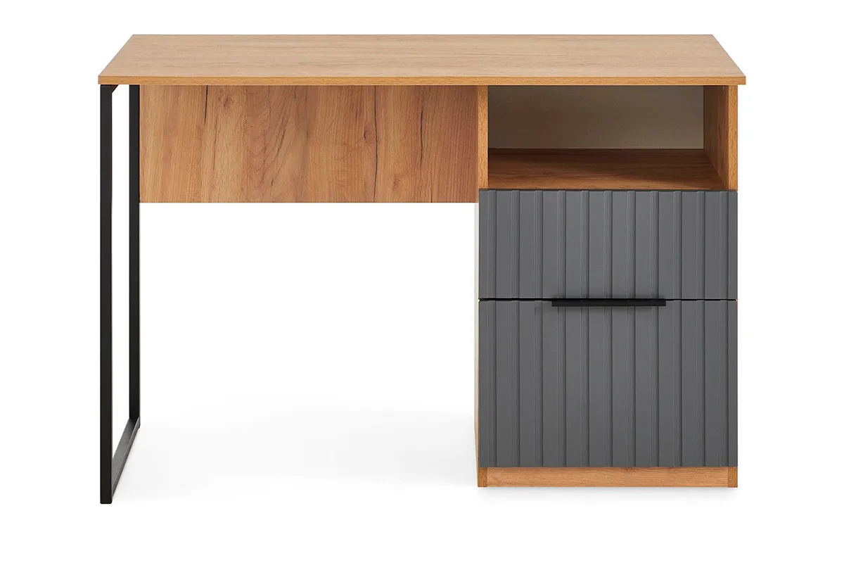 Стол письменный Хилтон Тип 1 (Дуб Крафт золотой/Графит матовый)