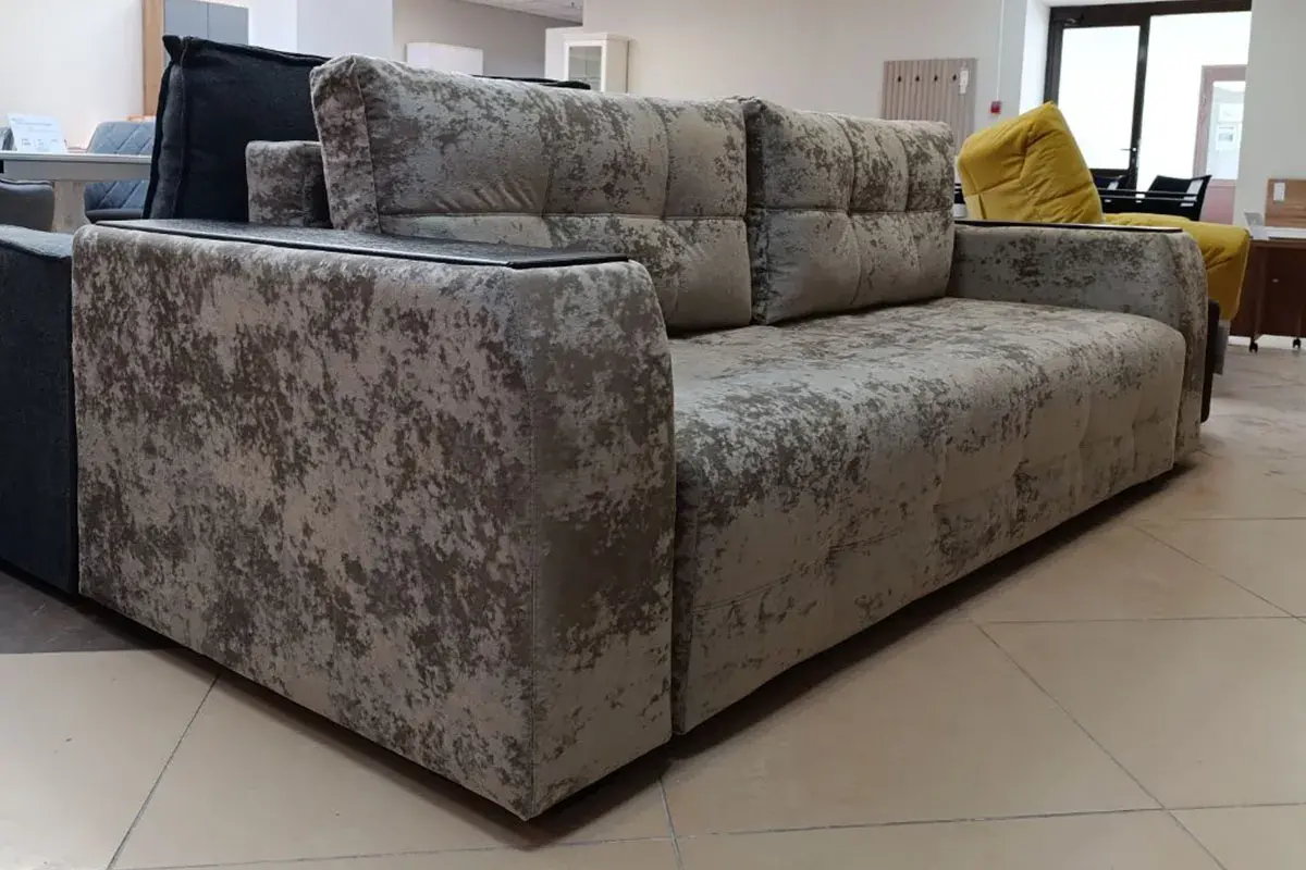 Диван-кровать Бали 4 ДК (Plush latte / Накладки венге) 5 кат.