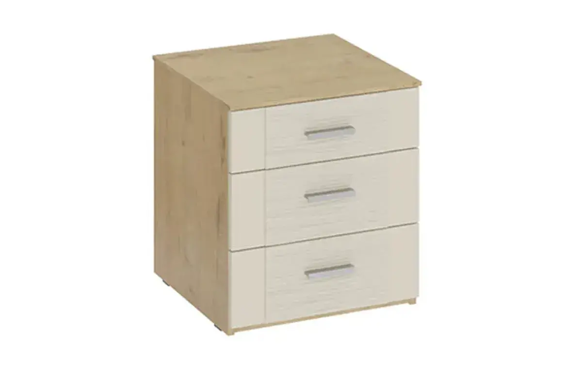 Николь ТД-295.03.01 Тумба прикроватная Бунратти/Фон Бежевый