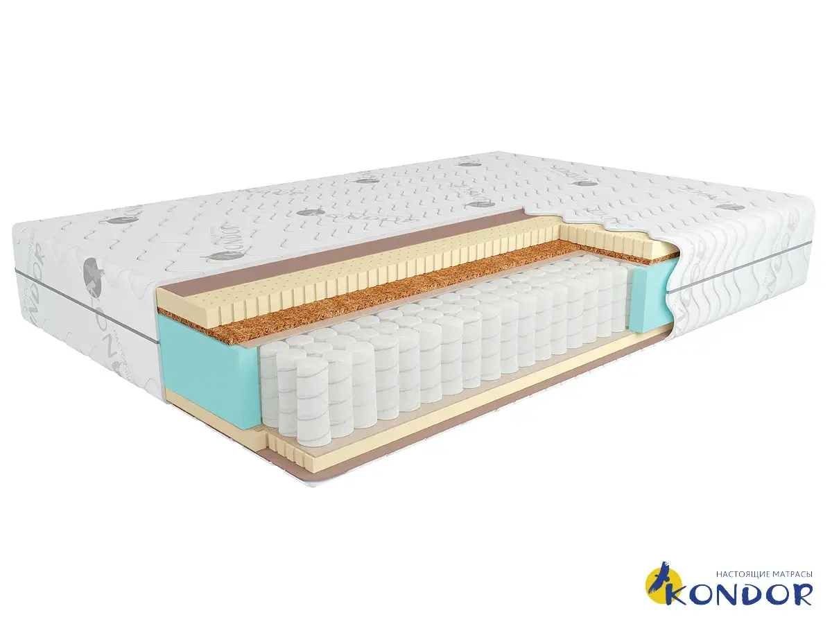 Матрас Kondor Bora-2 Medio 140х200х21 жаккард Матрас Kondor Bora-2 Medio 140х200х21 жаккард