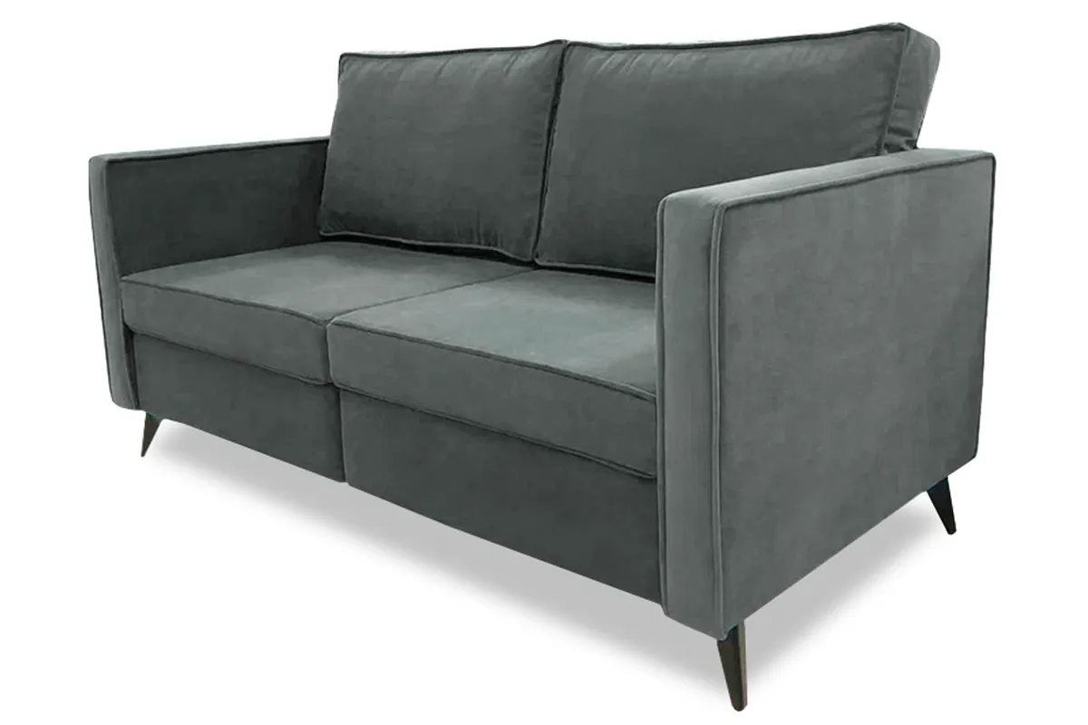 Диван прямой WINGS-3  (Набивные подушки/Кант/ППУ) Тексопарк Сlever asphalt