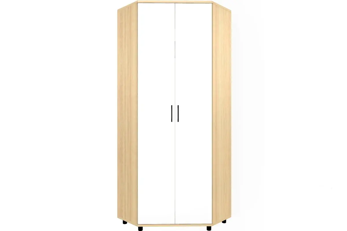 Шкаф для одежды и белья ШК-5015-АС-БГ (Ясень Асахи/Белый Бриллиант Глянцевый)