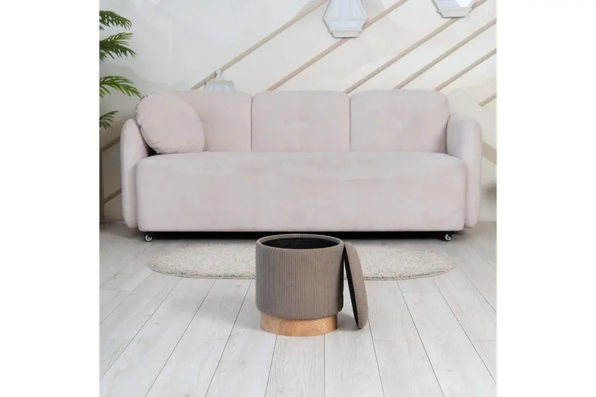 Пуф Марибор Стандарт (Велюр / Коричневый)