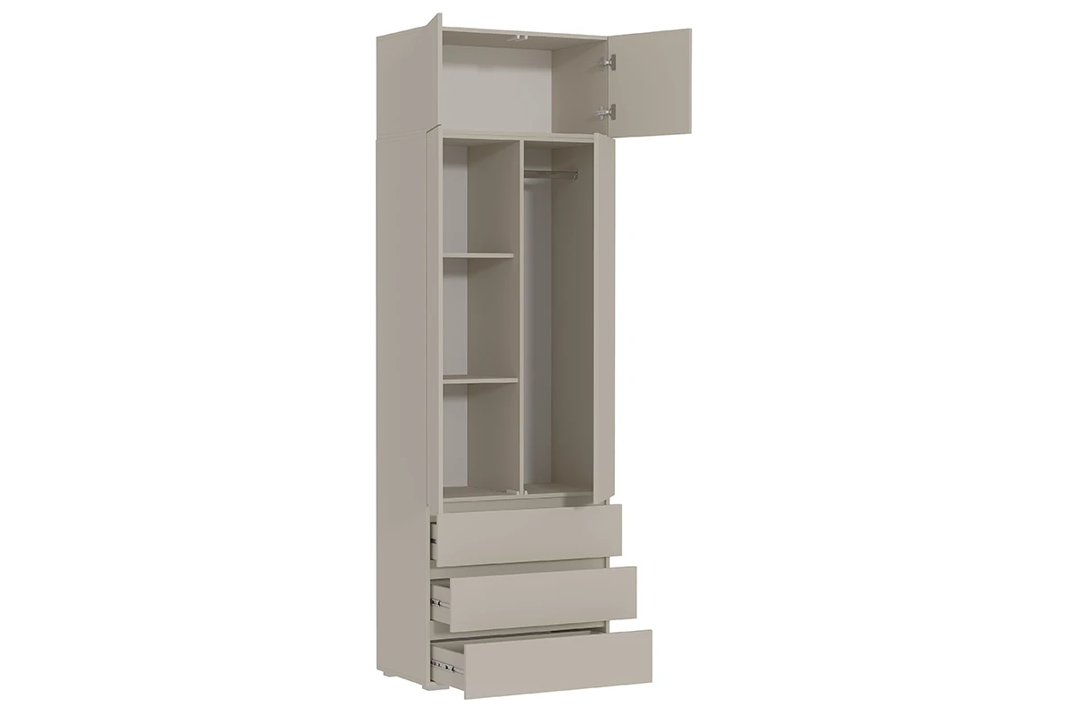 Шкаф с антресолью 2-створчатый Веста (Бежевый)