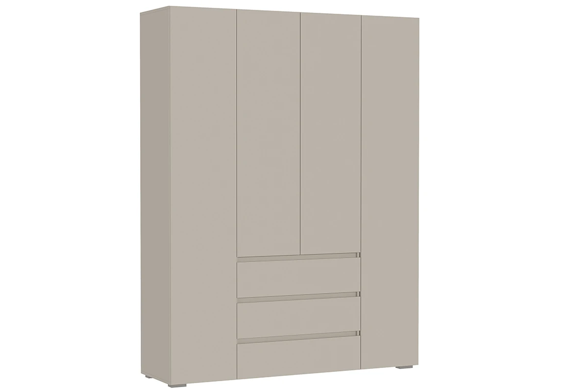 Шкаф 4-створчатый с ящиками Веста (Бежевый)