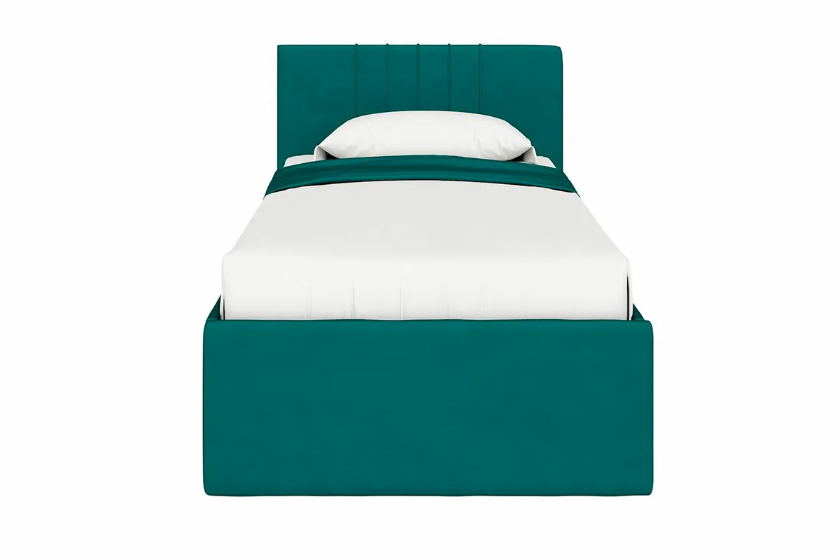 Кровать Соло односпальная с ПМ 90х200 (Newtone Emerald/Зеленый)