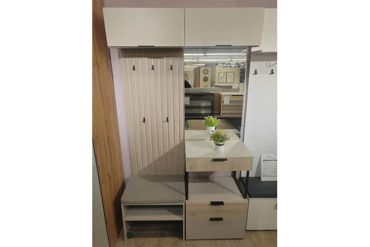 Прихожая Мария (Дымчато-серый / Дуб Мария)