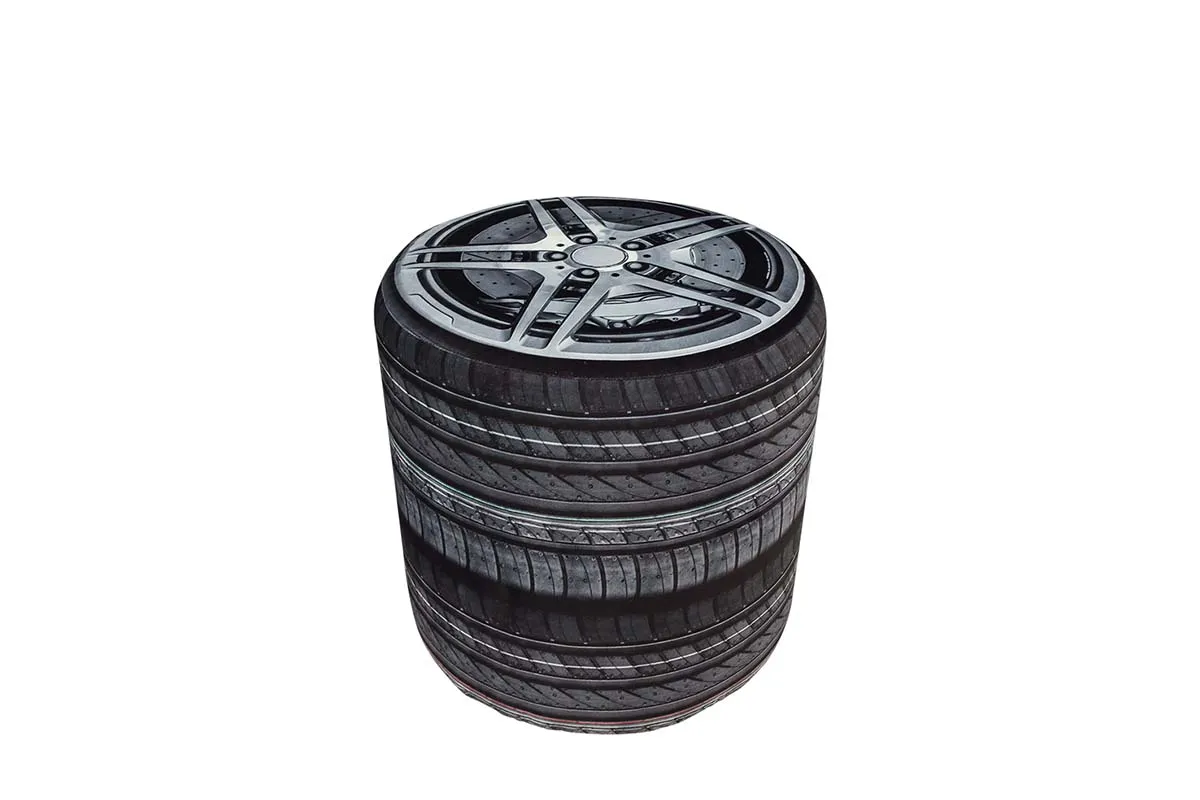 Пуф Грей тип 1 (Черный с рисунком)