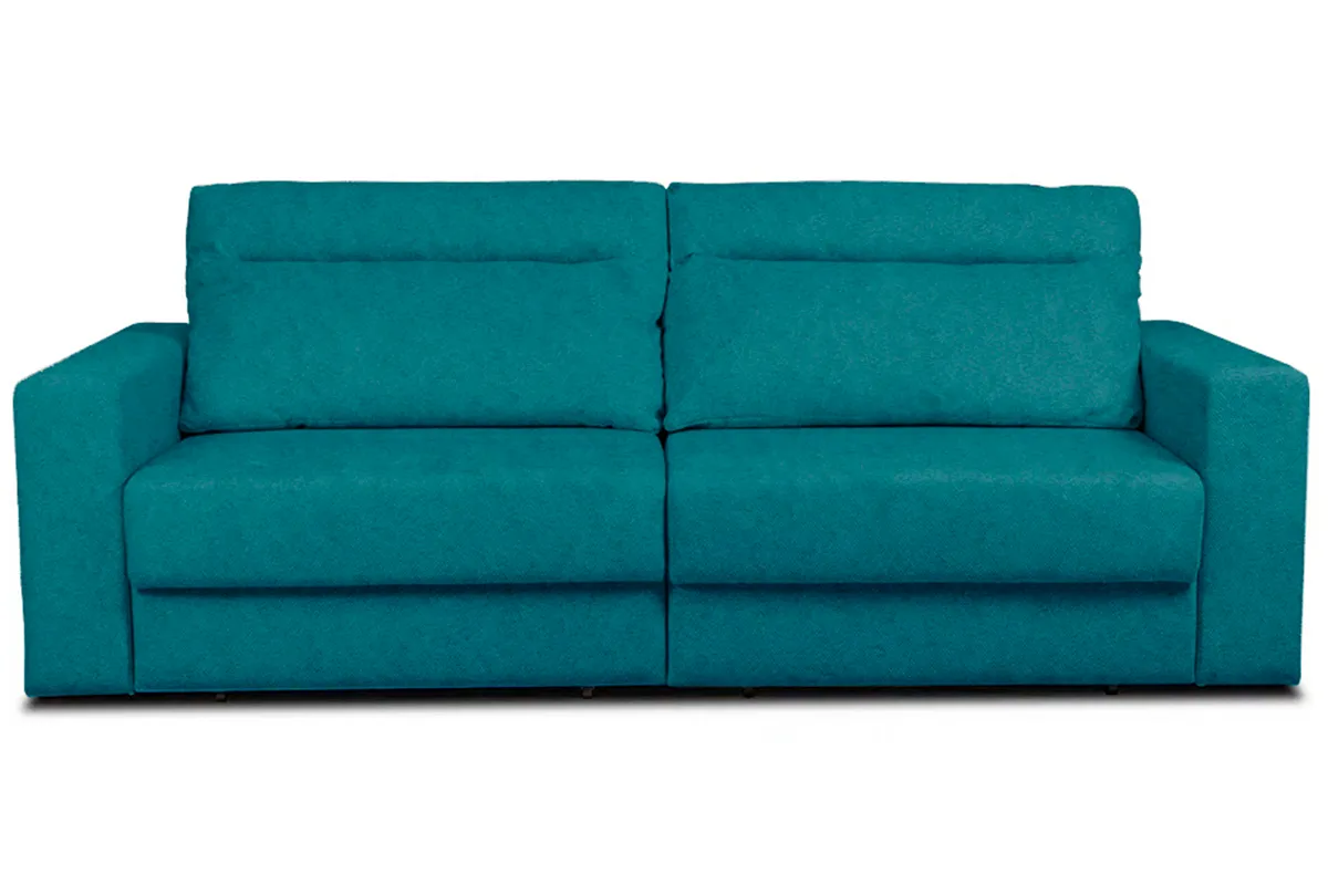 Диван Vega 2 (Набивные подушки/Отстрочка/НПБ) Тиффани Бирюзовый