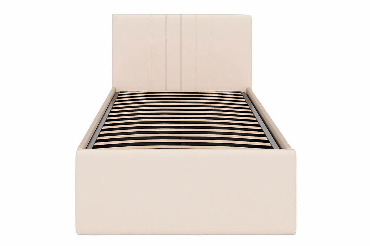 Кровать Соло односпальная с ПМ 90х200 (Newtone Light Beige/Светло-бежевый)