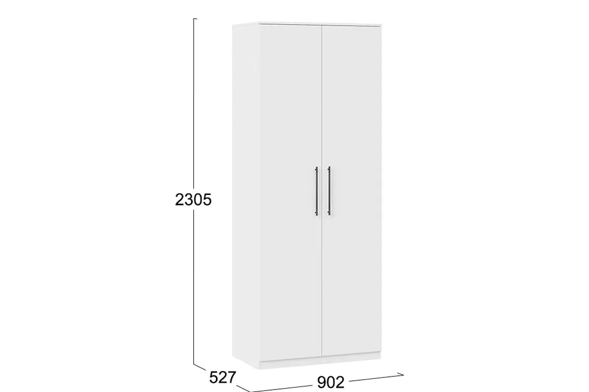 Шкаф для одежды Агата Исп.2 (Белый)