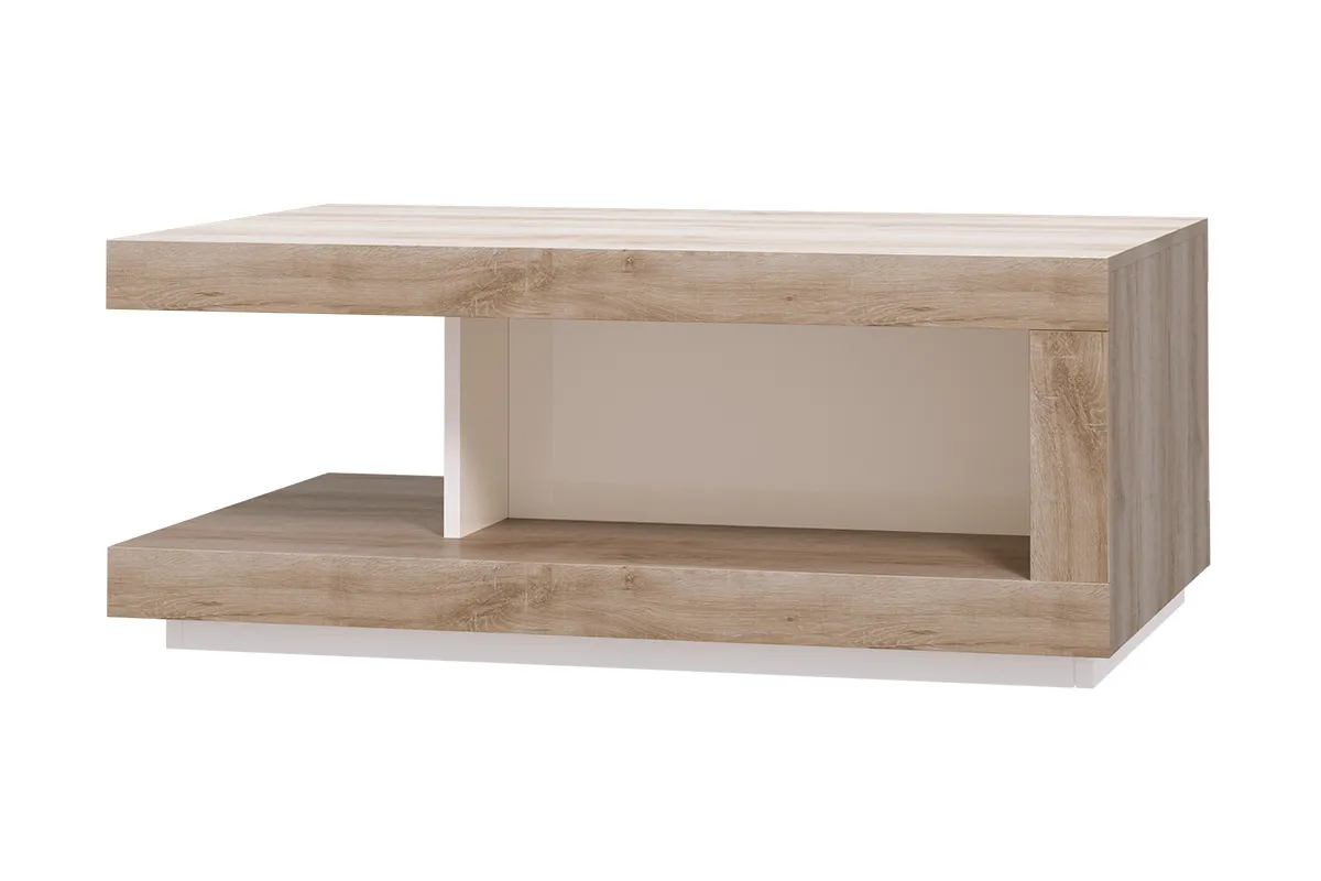 Журнальный стол Люмен 11 белый снег глянец