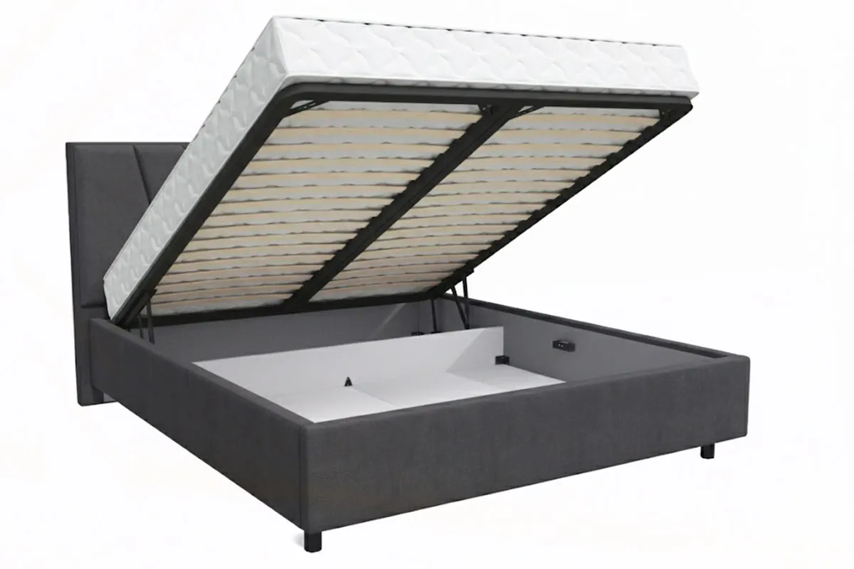 Кровать Рица-3 с ПМ 160х200 (Ultra Grey) 1 кат.