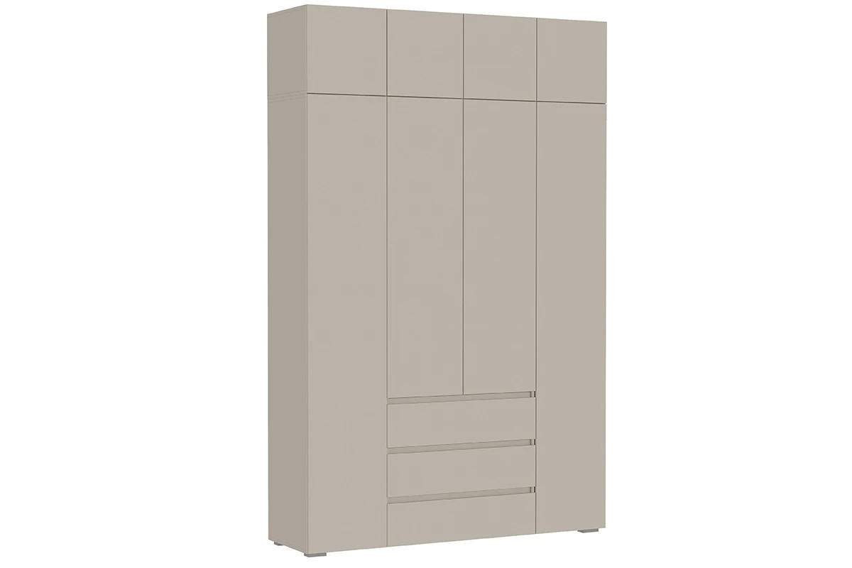 Шкаф с антресолью 4-створчатый Веста (Бежевый)