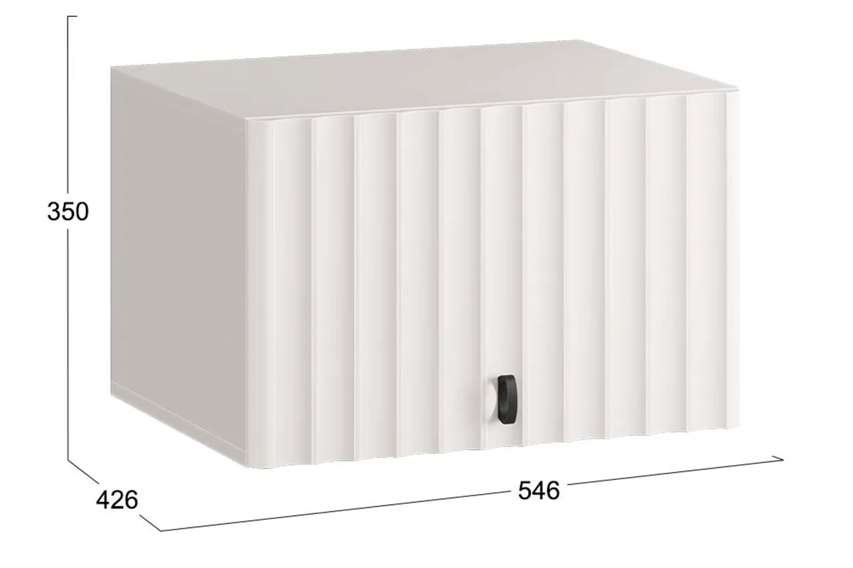 Шкаф настенный Тиффани (546) (Кашемир / Кашемир матовый)