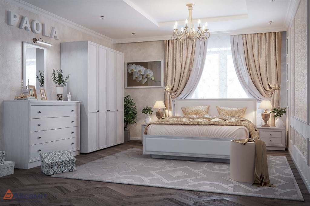 белая спальня