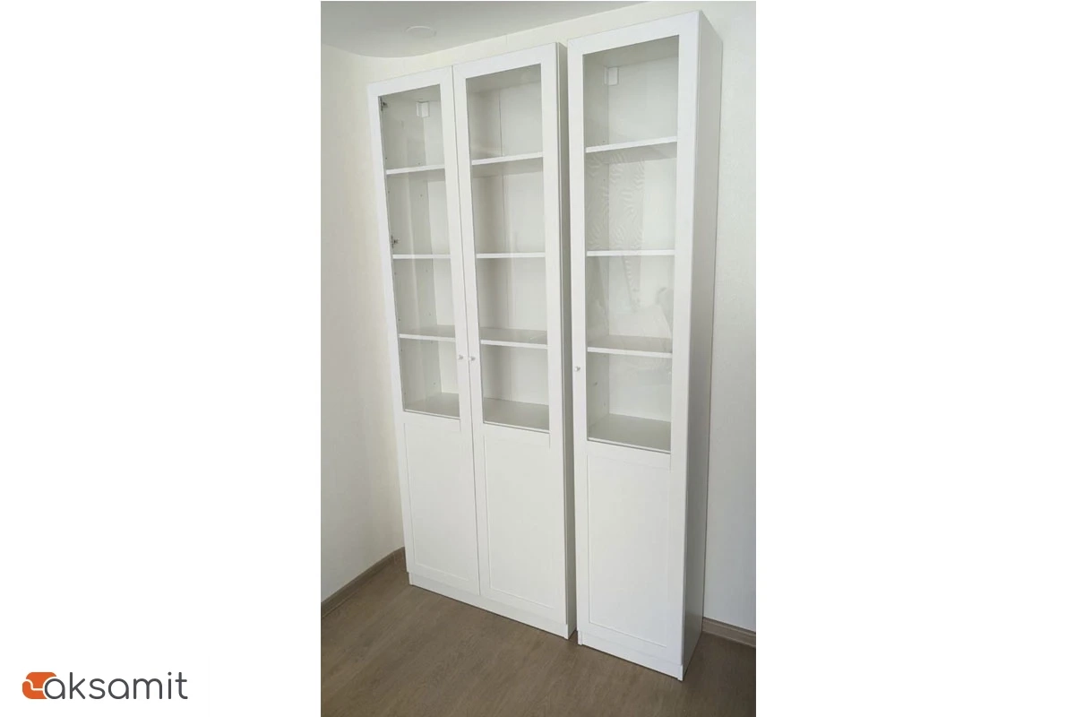 Шкаф для книг двухстворчатый Харрис 32 (Белый)