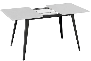 Стол обеденный Равенна Тип 1 (Черный муар/Белый бетон)