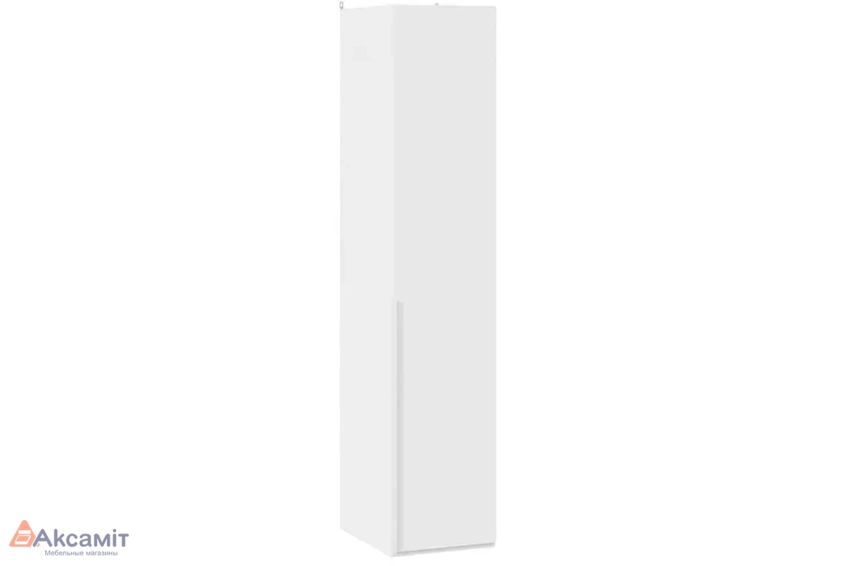 Шкаф для белья с 1 глухой дверью Порто СМ-393.07.001 (Белый жемчуг/Белый софт)