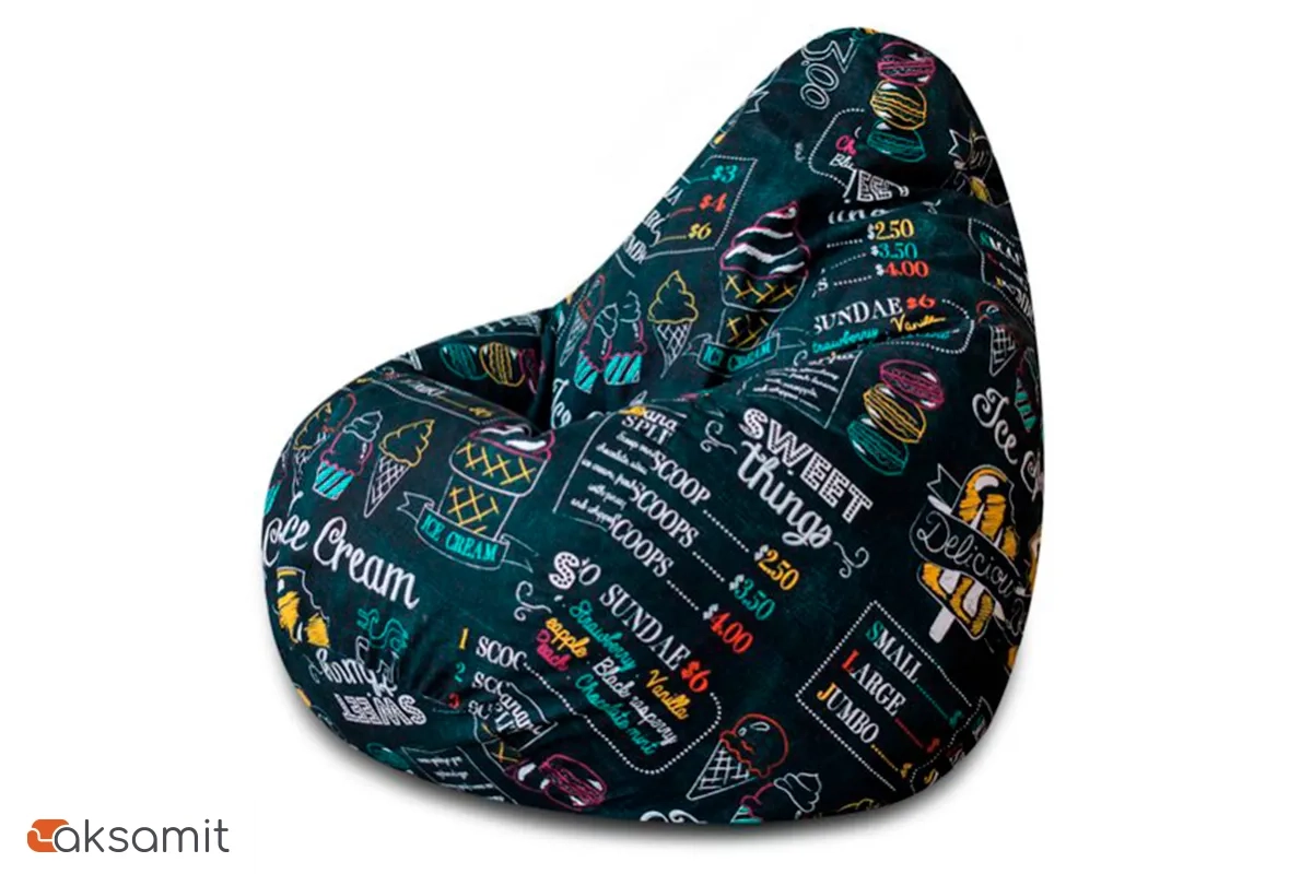 Кресло Мешок Груша Ice Cream 4XL