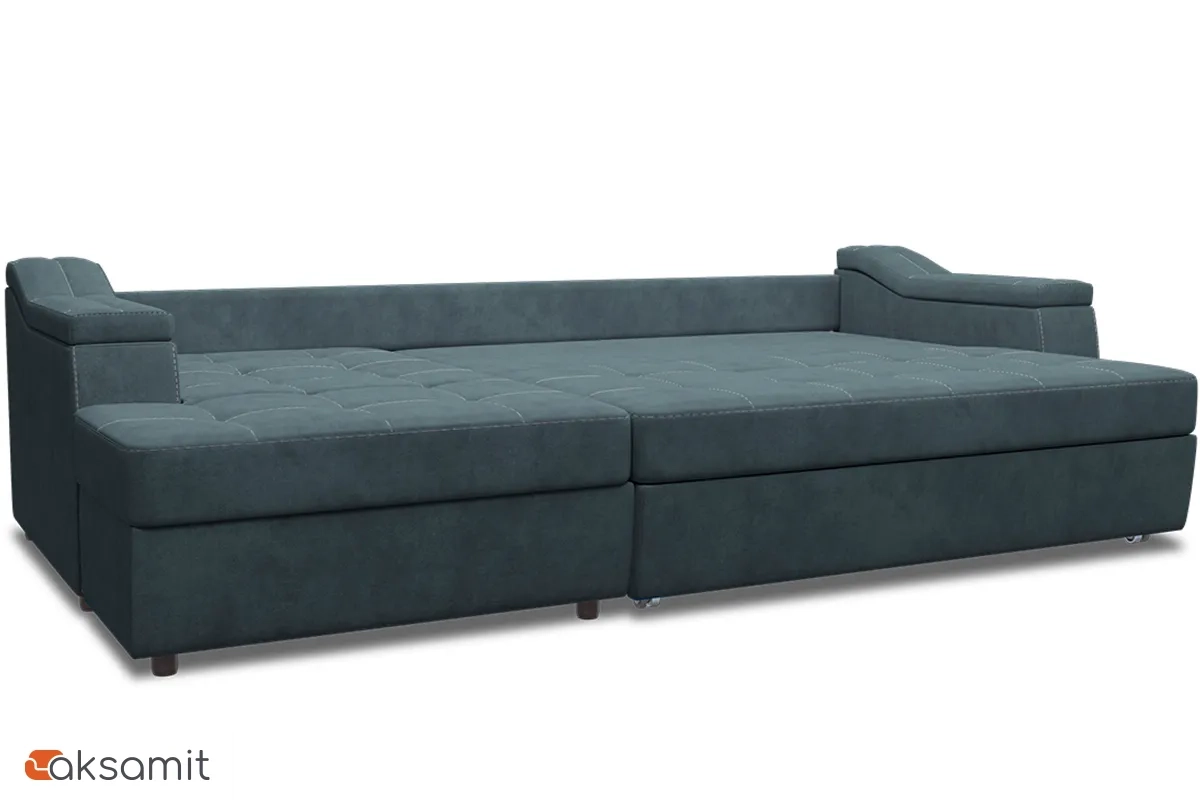 Угловой диван Бруно New ДКУ-О Teddy 18 Серый