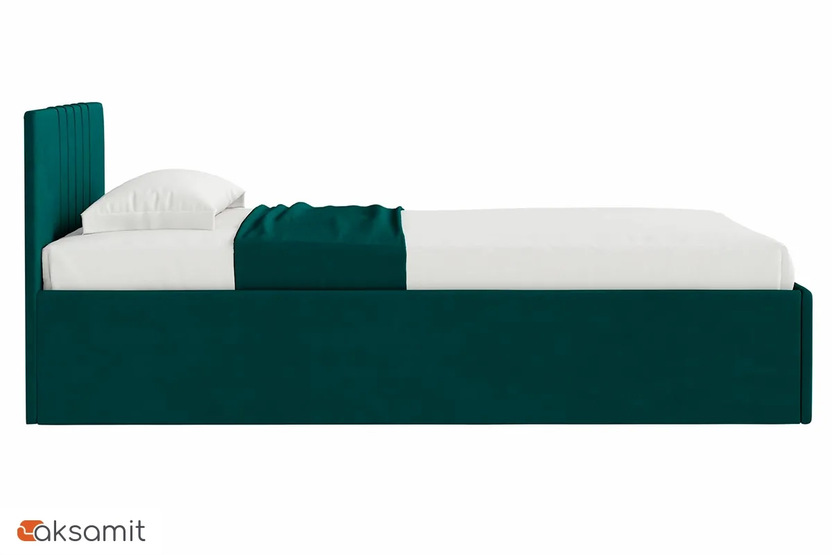 Кровать Соло односпальная с ПМ 90х200 (Newtone Emerald/Зеленый)