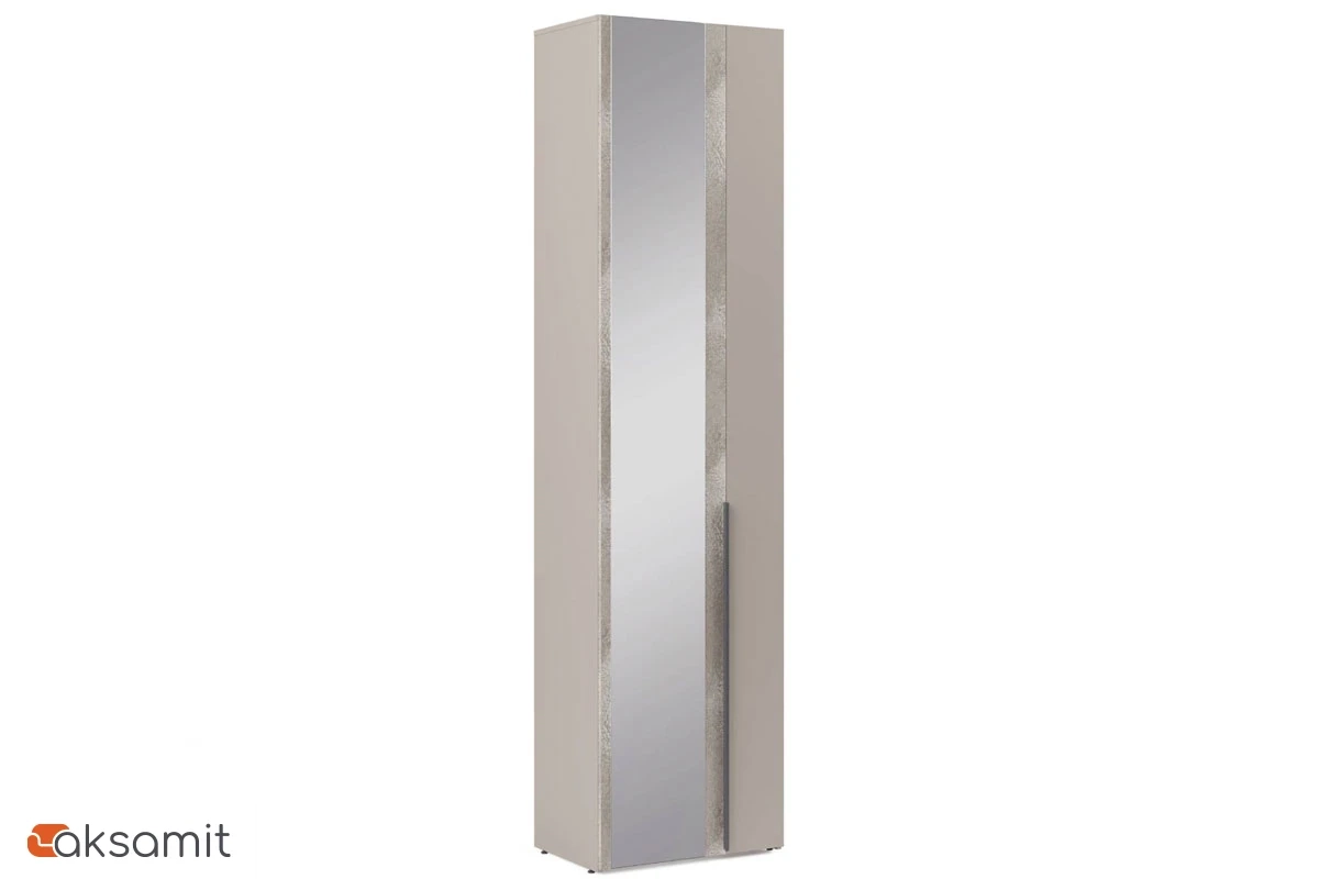 Шкаф двухдверный Сольера мод.4 (ЛДСП Мунлайт/ЛДСП Велюр)