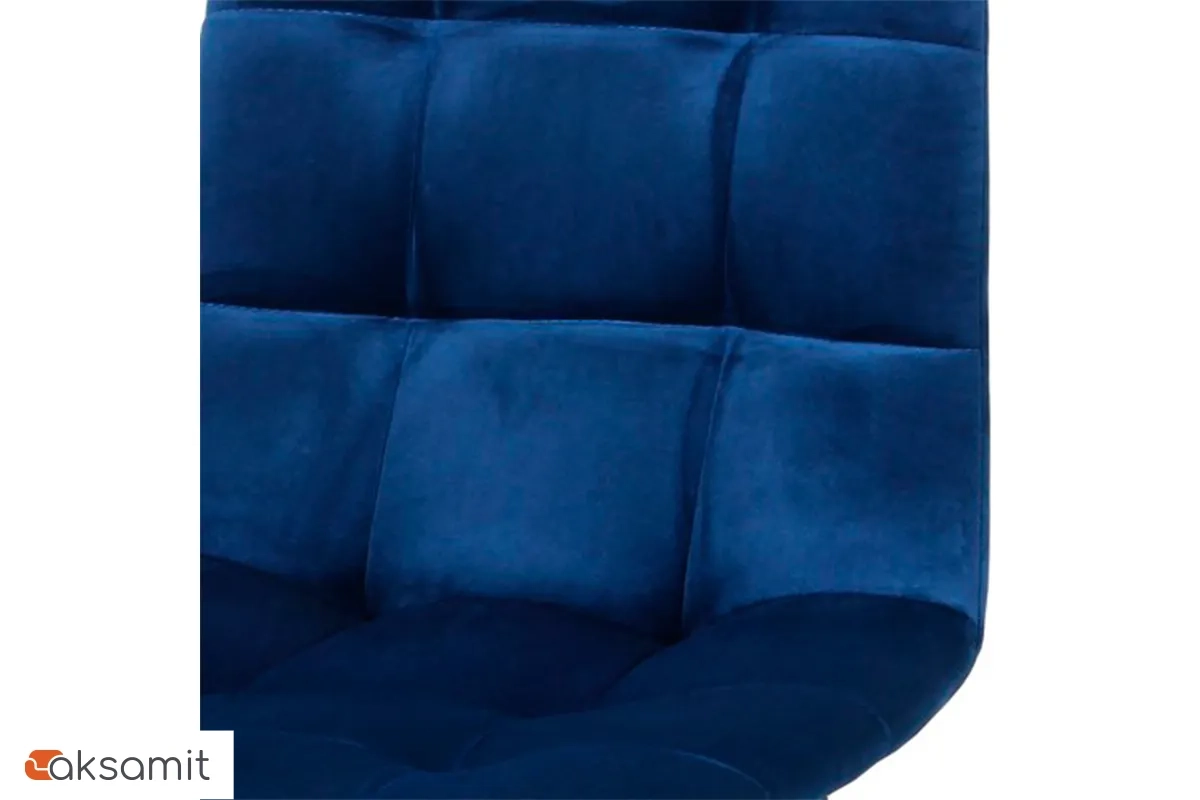  Стул Чили барный (Муар черный / Велюр Velutto 25 / Темно- синий) СРП-054