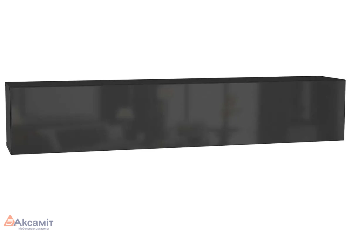 Шкаф навесной Point Тип-50 Чёрный/Чёрный глянец (71774459)