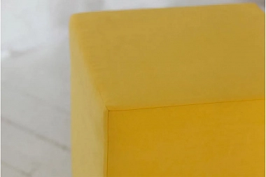 Пуф Валенсия (Желтая экокожа)