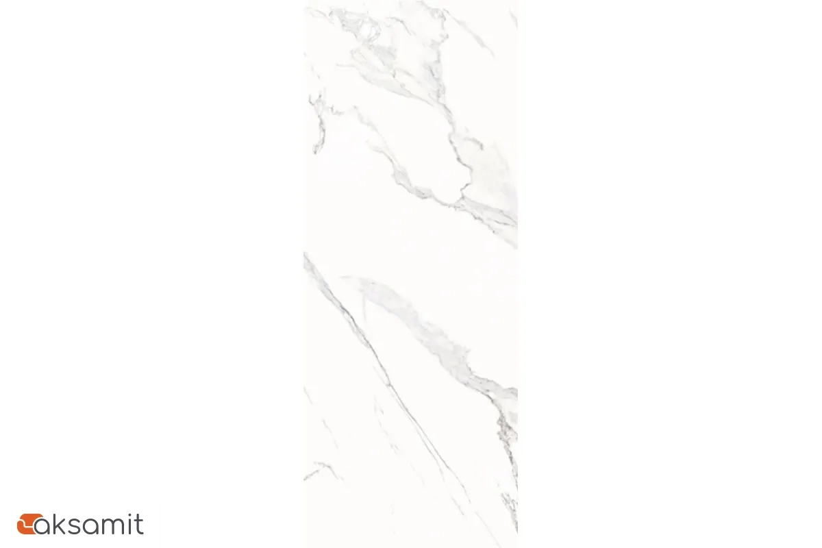 Стол обеденный Эльтон 1100(вставка 400) (ст. №10/Керамика Белый мрамор FNZ 9806035/МДФ Белая шагрень/Металл Белый)